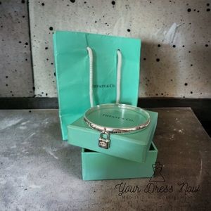 Tiffany & Co. Silver Bracelet with Padlock Charm